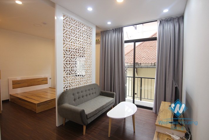 Clean and modern studio apartment for rent in Xuan Dieu st, Tay Ho district 