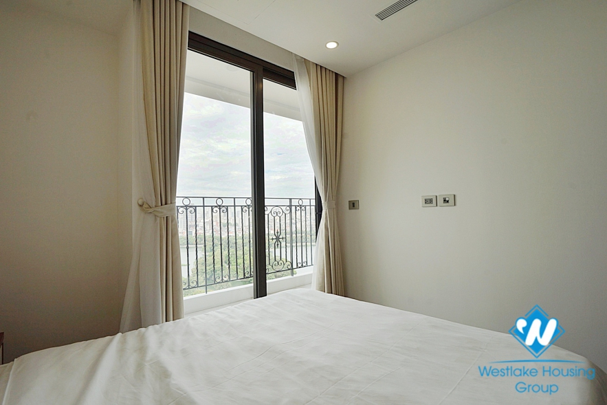 Brand new lake view 2 bedroom apartment for rent in HDI tower Hai Ba Trung