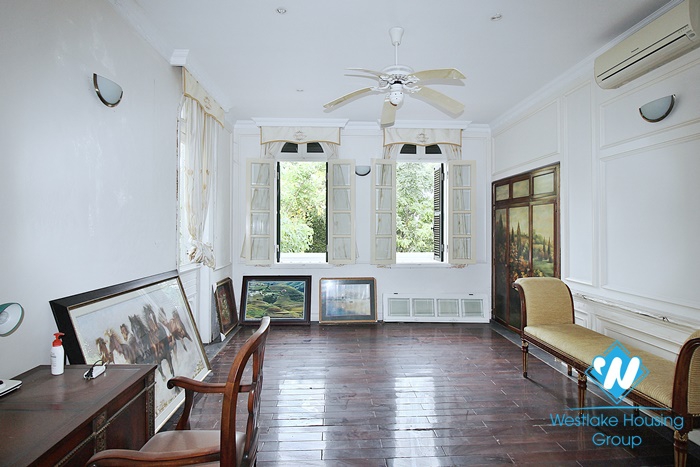 A French villa with big pool and garden in Tay ho, Hanoi