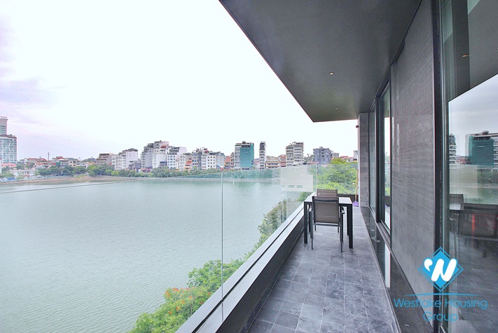 Top floor and lake view two bedrooms apartment for rent in Tu Hoa, Tay Ho
