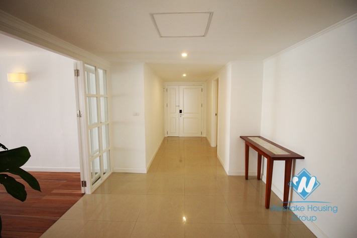 Wonderful lakeside apartment with great service for rent in Ba Dinh