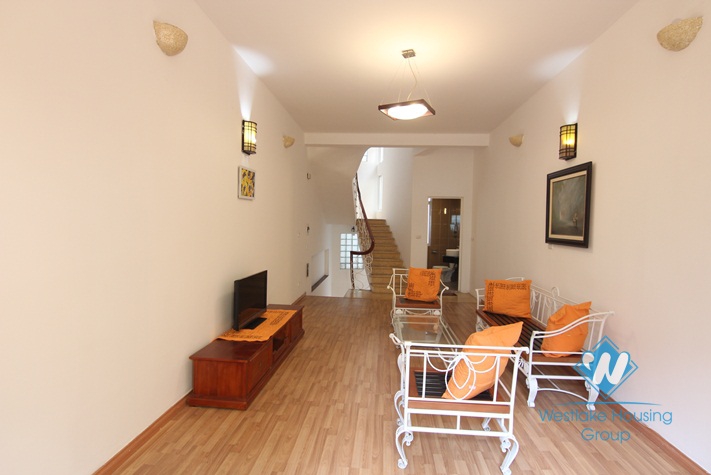 Lovely house for rent with back yard in Tay Ho, Hanoi