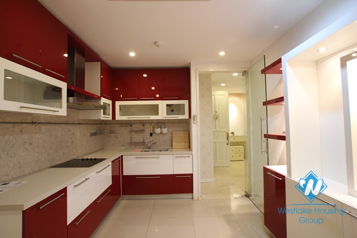 Apartment with nice and modern interior features for rent in Ciputra, Hanoi