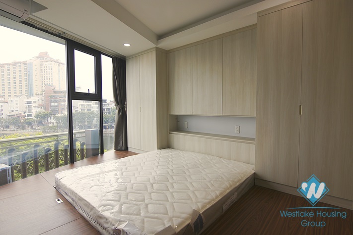 Lake view 2 bedrooms apartment for rent in Tran Vu, Truc Bach