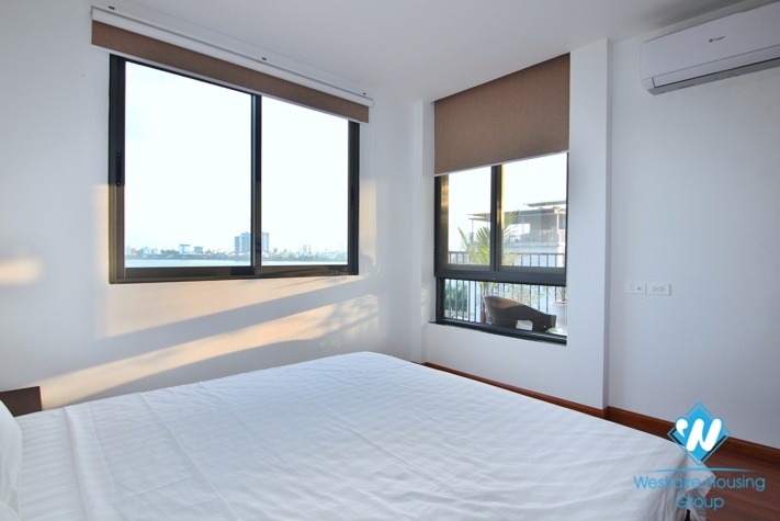 Brand-new, Breaking view,  Big balcony and  modern design apartment for rent in Tay Ho