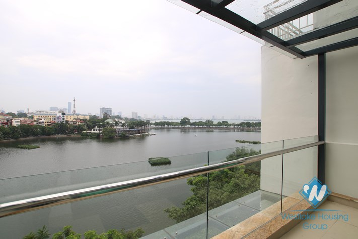 01 bedroom apartment with lake view for rent in Truc Bach area, Ba Dinh, Hanoi