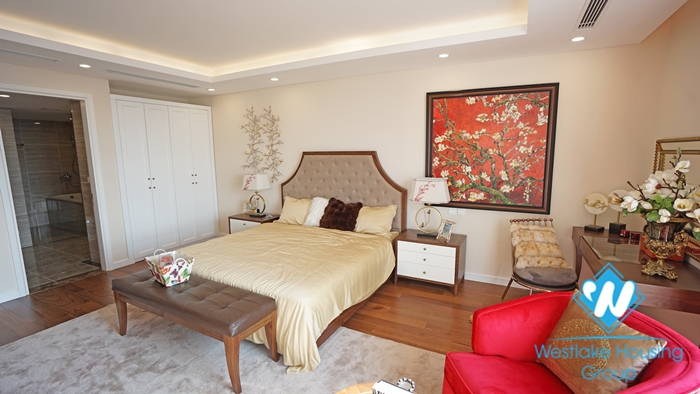 Spectacular serviced 3 bedroom apartment for rent in D’. Le Roi Soleil, Tay Ho, Hanoi