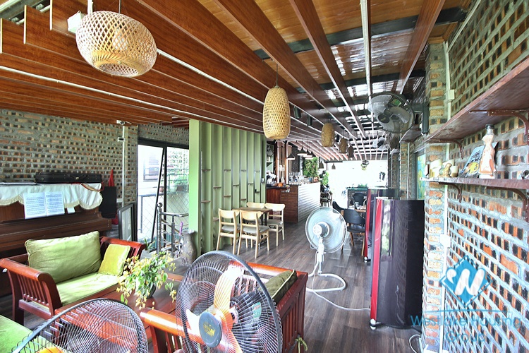Green coffee or restaurant for rent in To Ngoc Van st, Tay Ho