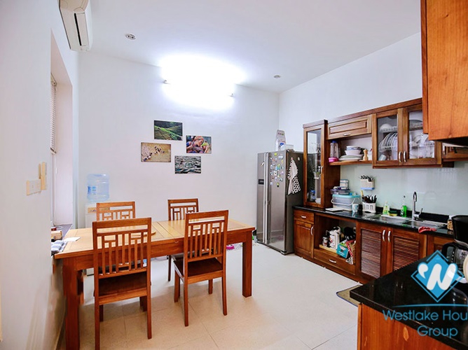 Unfurnished house with front yard for rent in To Ngoc Van street, Tay Ho