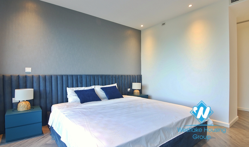 Modern furnished two bedroom apartment for rent in Ngoc Thuy near French international school.