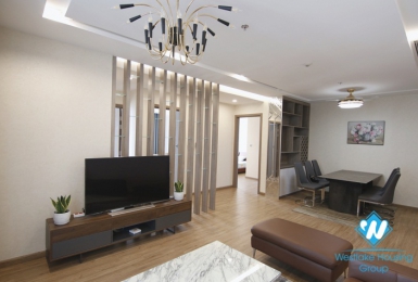 A nice quality apartment with huge balcony for rent on Vinhome Metropolis.