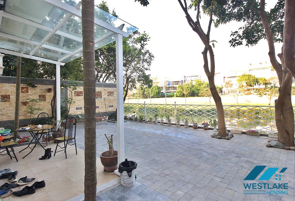 Nice house next to the river for rent in T Block, Ciputra, Tay Ho