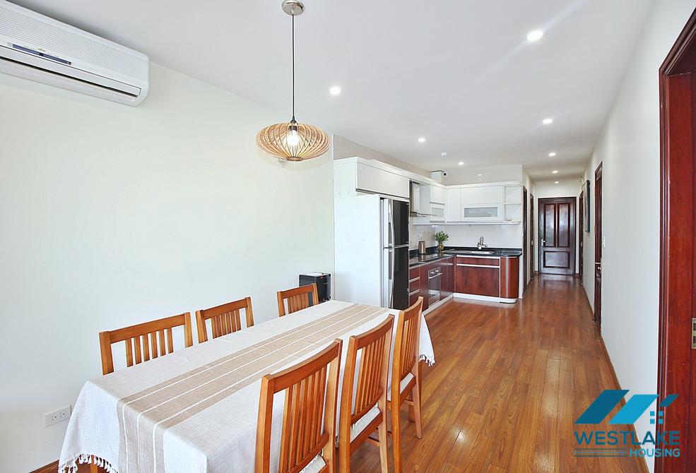 Bright and Airy 3 bedroom apartment with lake view for rent in Quang An
