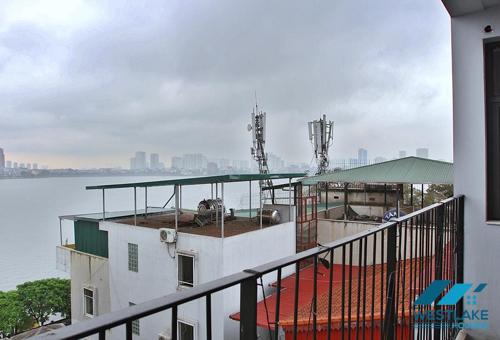 Lake view two bedrooms apartment for lease in Xom Phu, Dang Thai Mai area