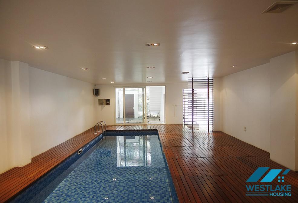 A wonderful mansion with indoor swimming pool for rent in Tay Ho