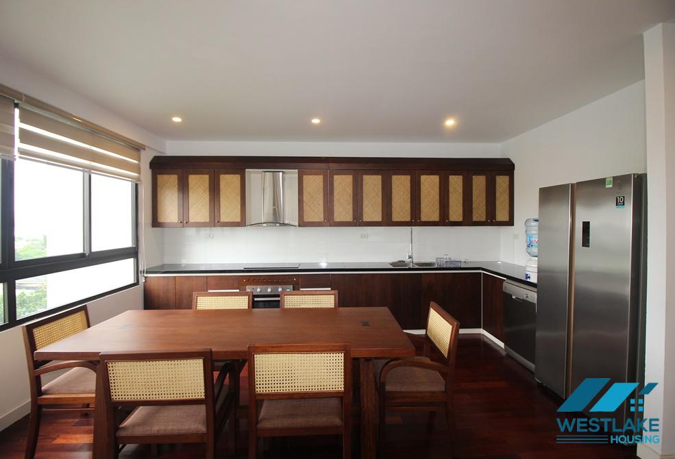 Spacious fully serviced apartment for lease in Tay Ho, 03 bedrooms