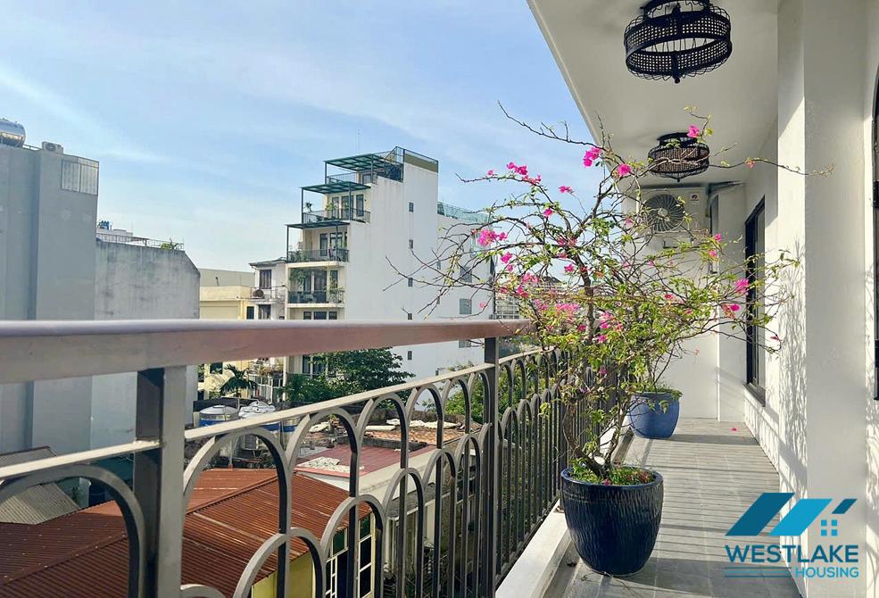 Lake view and new three bedrooms apartment for rent in Truc Bach area, Ha Noi