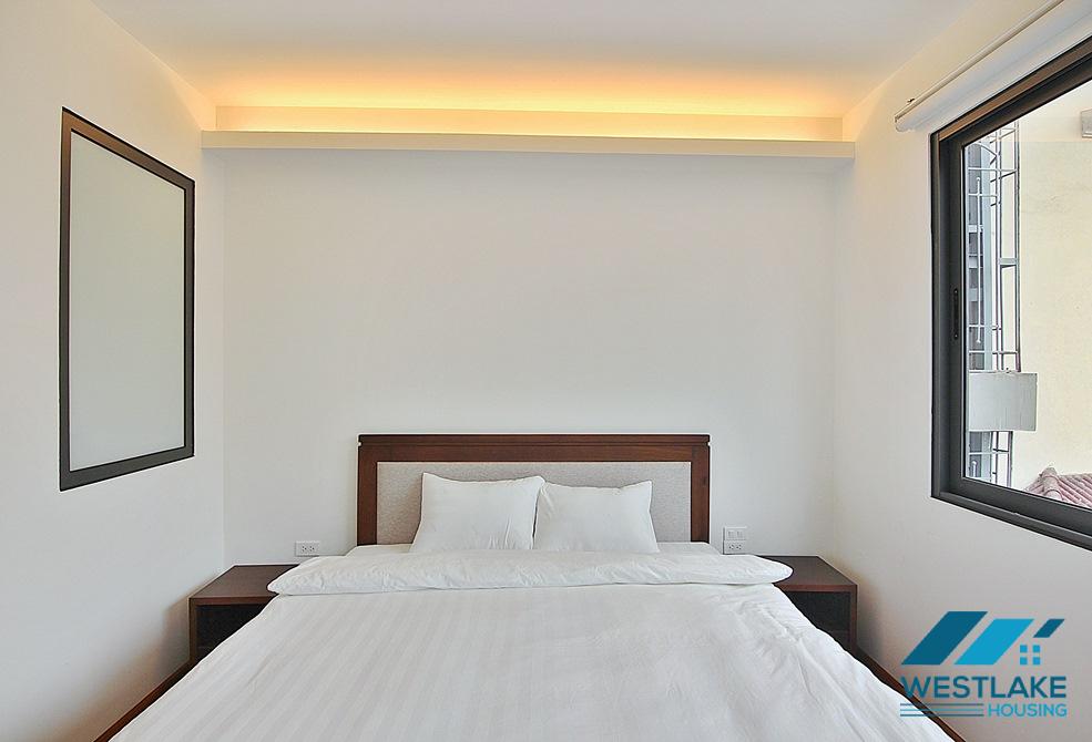 Bright 02-bedroom apartment for rent on Dang Thai Mai street, Tay Ho District, Hanoi