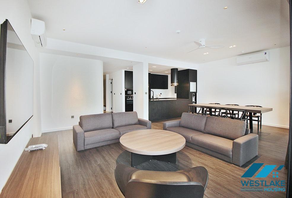 Lake view and modern 03-bedroom apartment for rent in Tay Ho, Hanoi