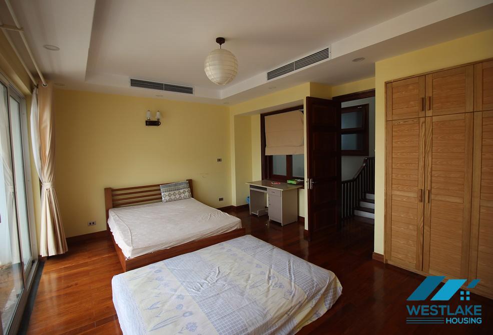Modern house rental with a pool, nice wooden floor and balcony in Tay Ho