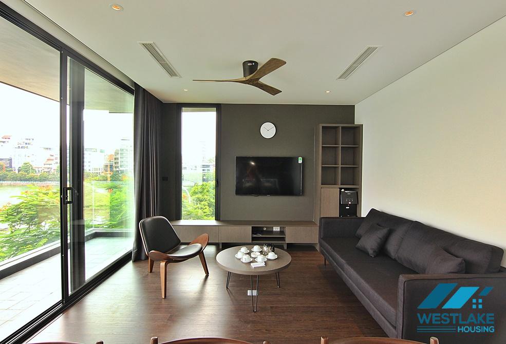 Lake view 02-bedroom serviced apartment for rent on Tu Hoa Street, Tay Ho, Ha Noi