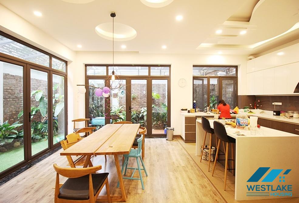 A newly-renovated house in modern styling for rent in Ciputra D Block