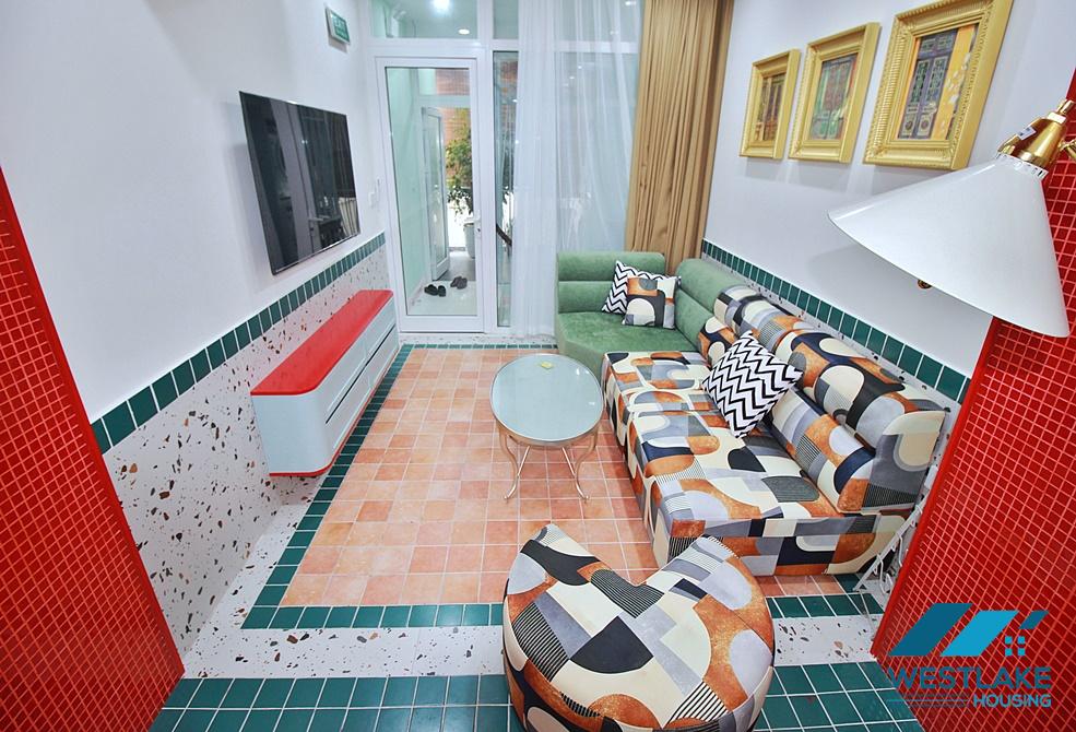 Brand new unique design 02 bedrooms apartment for rent in Tay Ho, Ha Noi