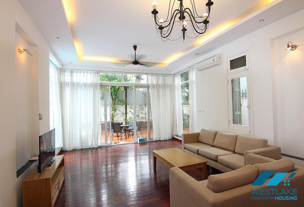 Beautiful house with large garden and swimming pool for rent in West Lake, Tay Ho, Ha Noi