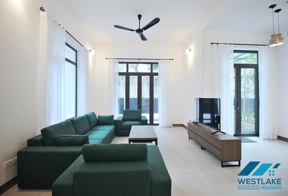 A pretty 4 bedrooms house with huge yard for rent in To Ngoc Van, Tay Ho