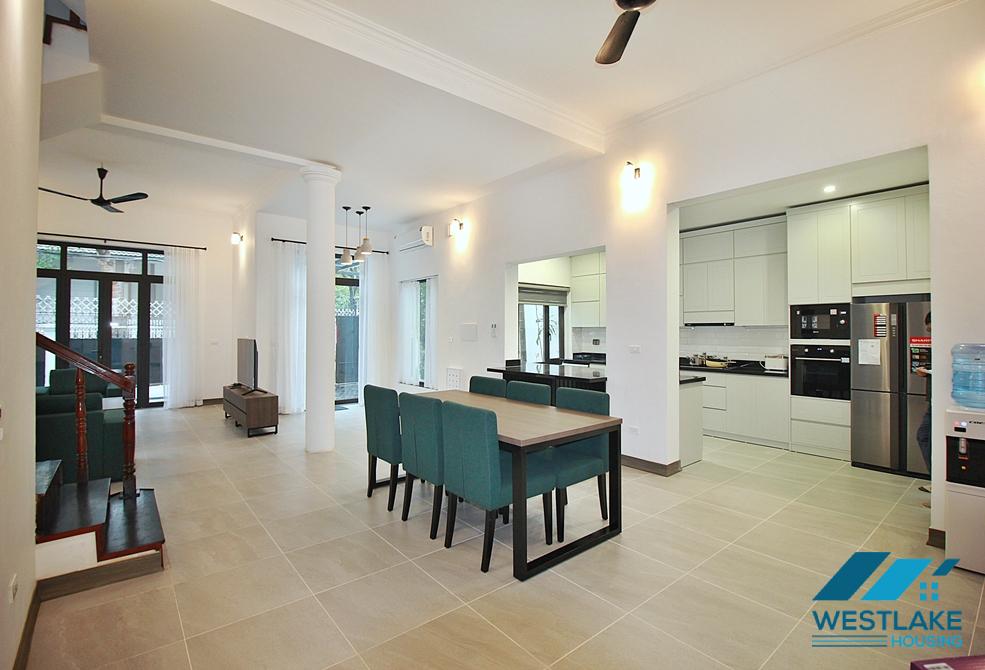 A pretty 4 bedrooms house with huge yard for rent in To Ngoc Van, Tay Ho