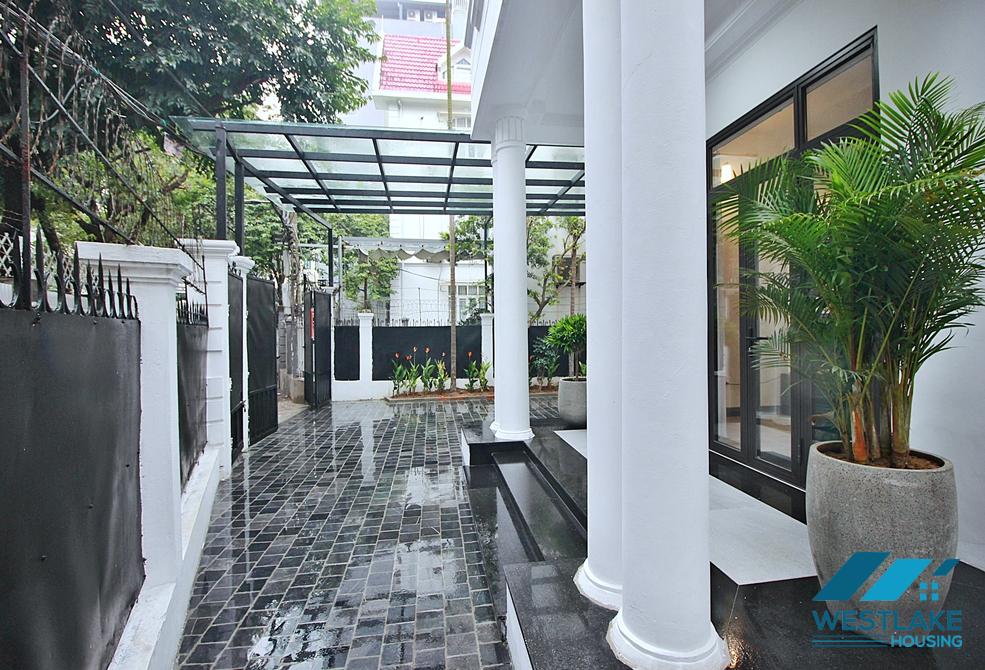 A pretty 4 bedrooms house with huge yard for rent in To Ngoc Van, Tay Ho