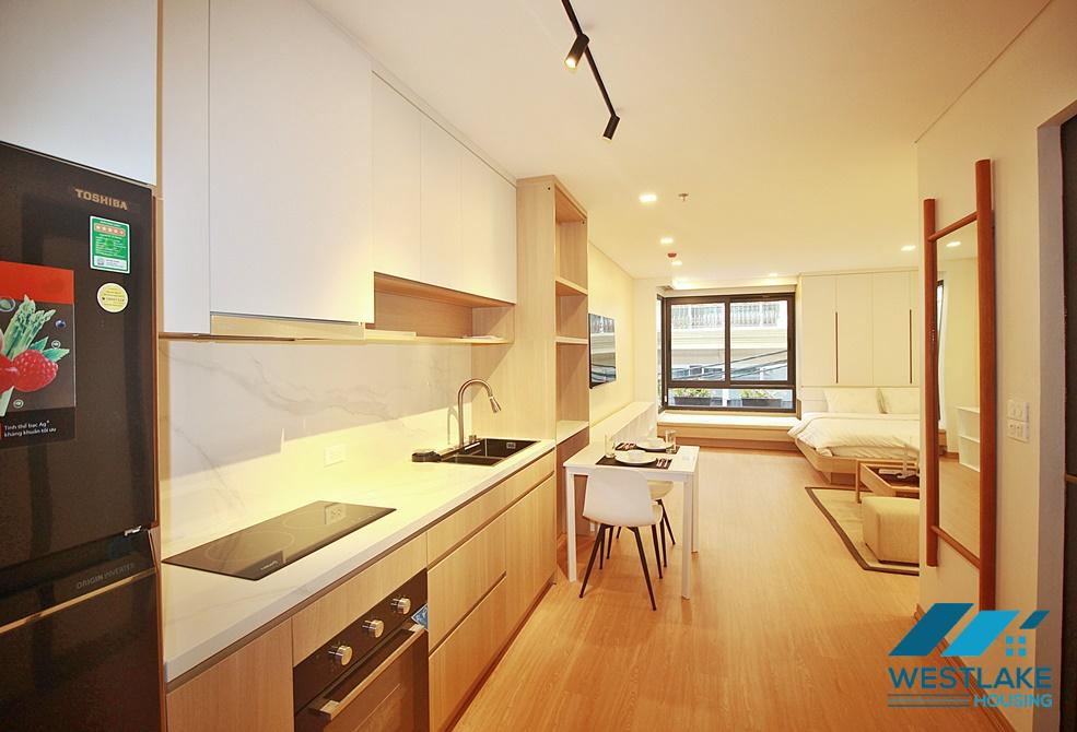 A good and new studio apartment for rent on Xuan Dieu Street, Tay Ho, Ha Noi