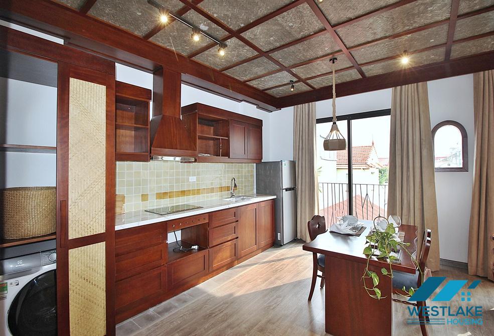 A brand new Japanese style 1 bedroom apartment for rent in Xuan Dieu