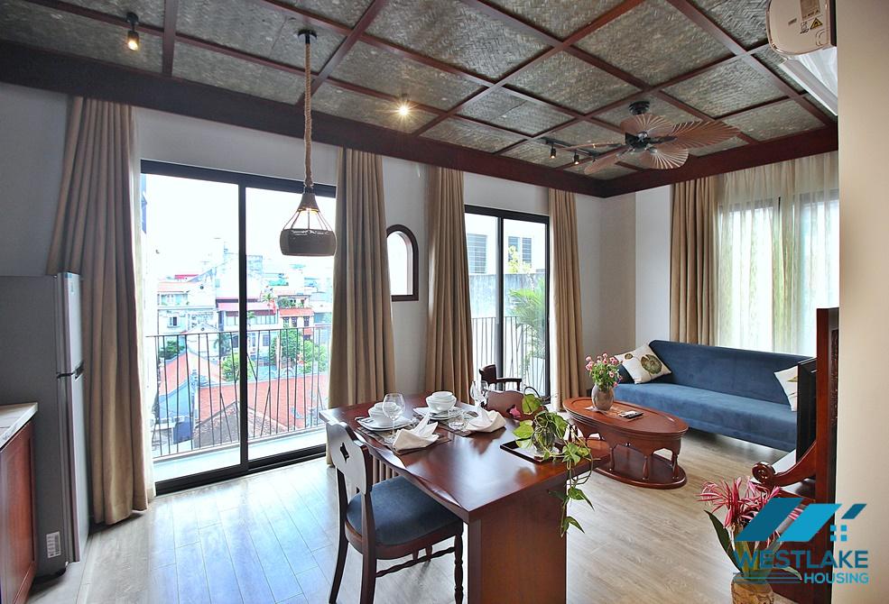 A brand new Japanese style 1 bedroom apartment for rent in Xuan Dieu