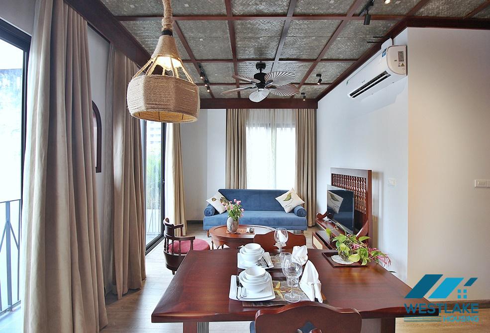 A brand new Japanese style 1 bedroom apartment for rent in Xuan Dieu
