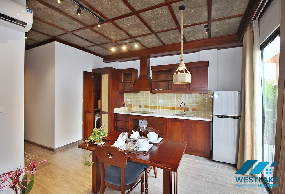 A brand new Japanese style 1 bedroom apartment for rent in Xuan Dieu