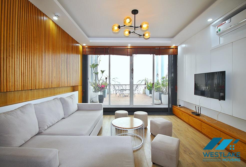 Duplex one bedroom with lake view for rent in Xom Chua, Tay Ho
