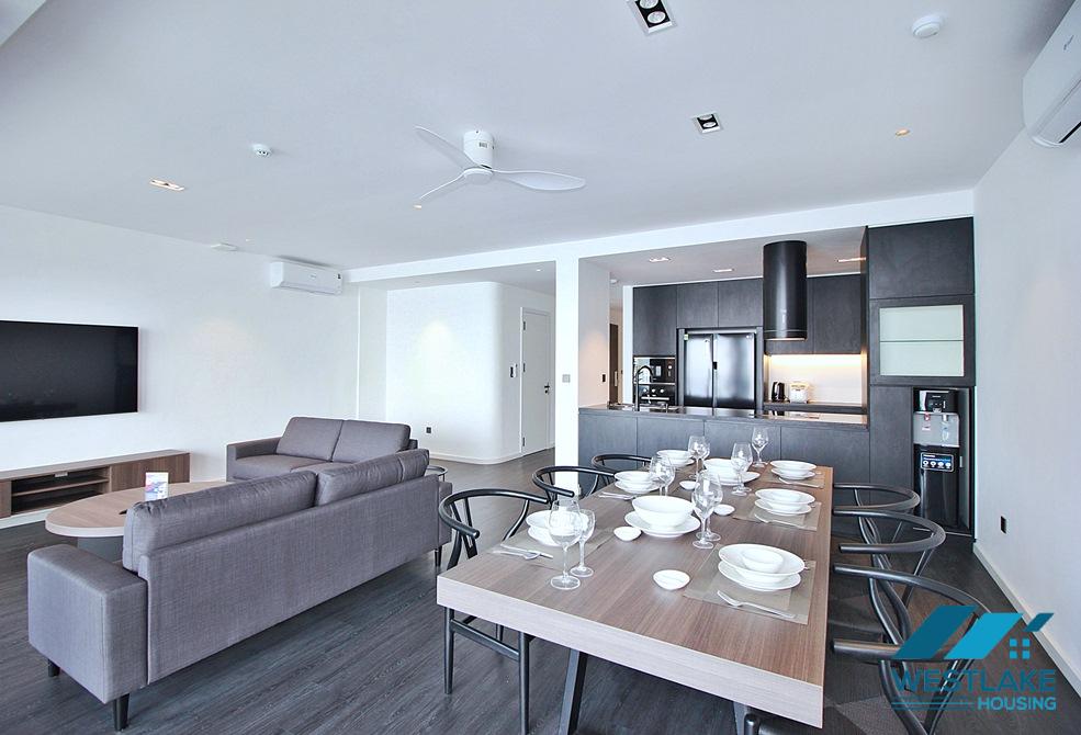 Lake view and morden 3 bedrooms apartment for rent in Quang Khanh, Tay Ho