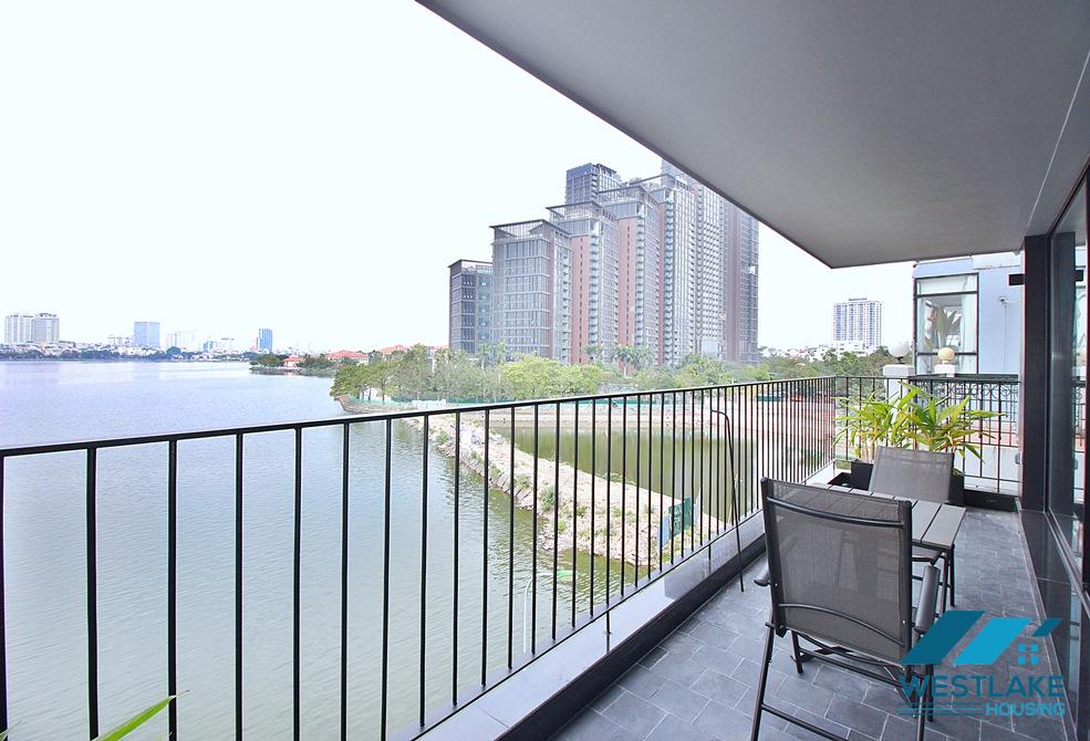 Renovated 3 bedrooms apartment with lake view for rent in Quang Khanh st, Tay Ho