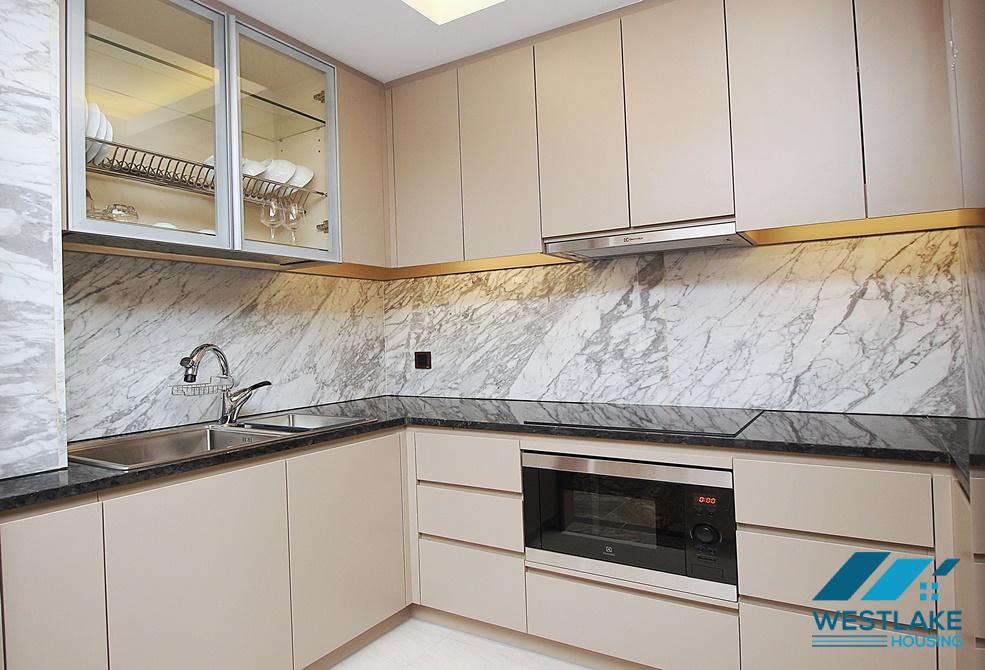 Beautiful and good quality one bedroom apartment for rent on Truc Bach Street, Ba Dinh, Ha Noi