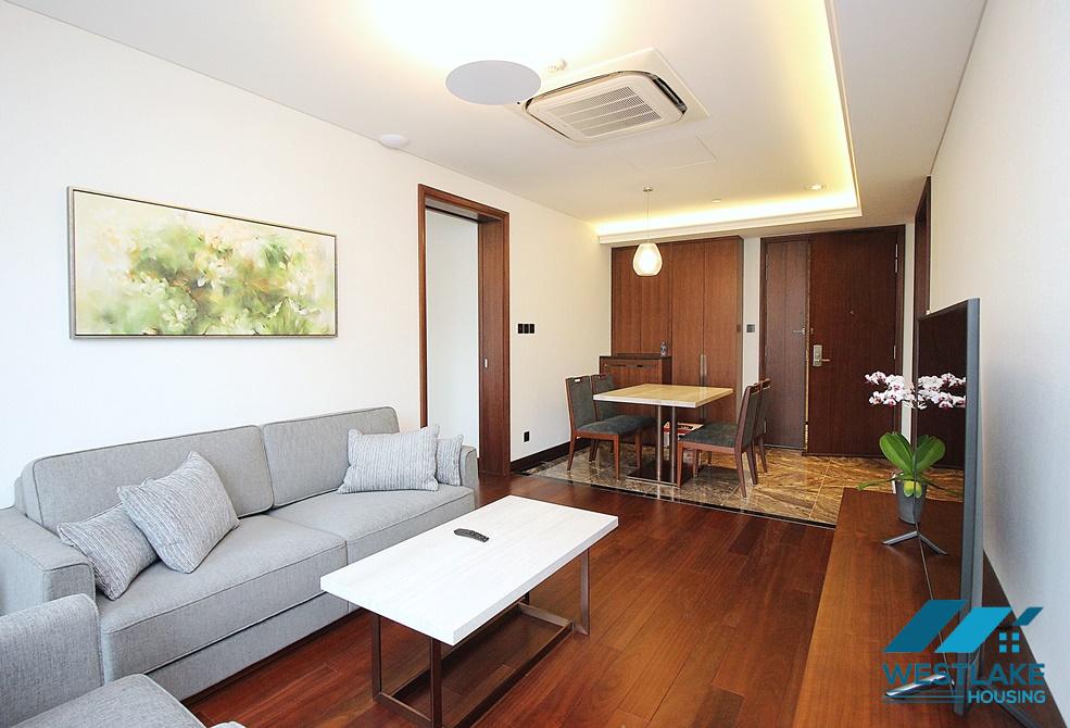 Beautiful and good quality one bedroom apartment for rent on Truc Bach Street, Ba Dinh, Ha Noi
