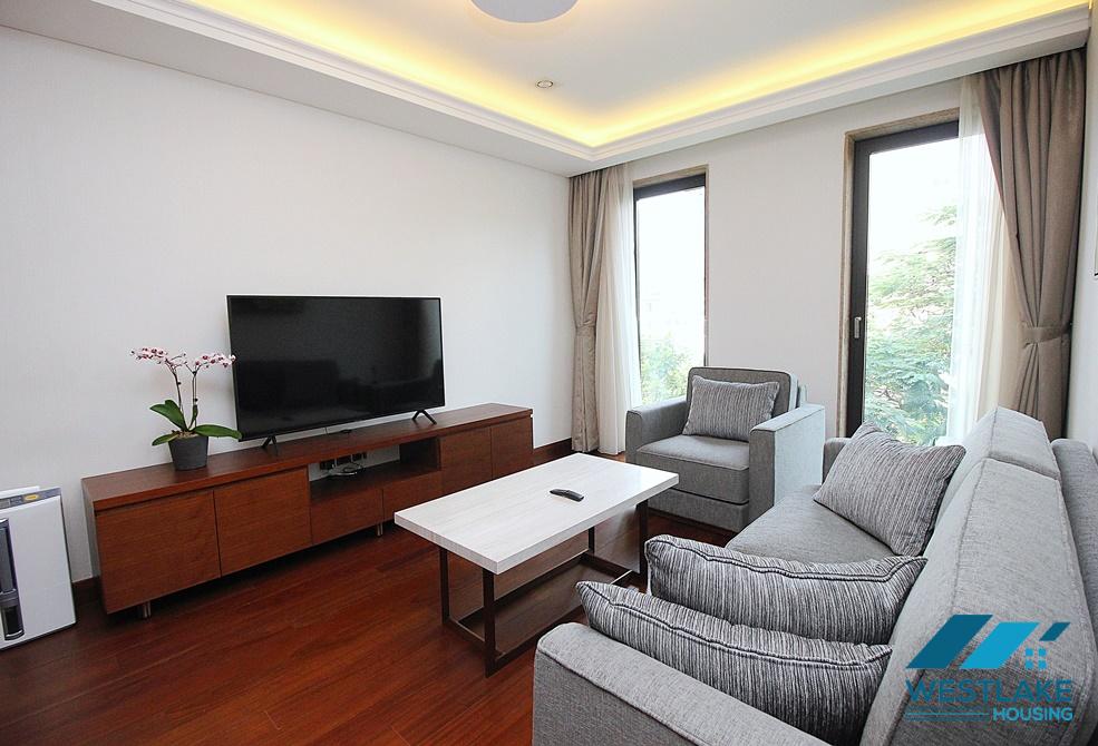 Beautiful and good quality one bedroom apartment for rent on Truc Bach Street, Ba Dinh, Ha Noi