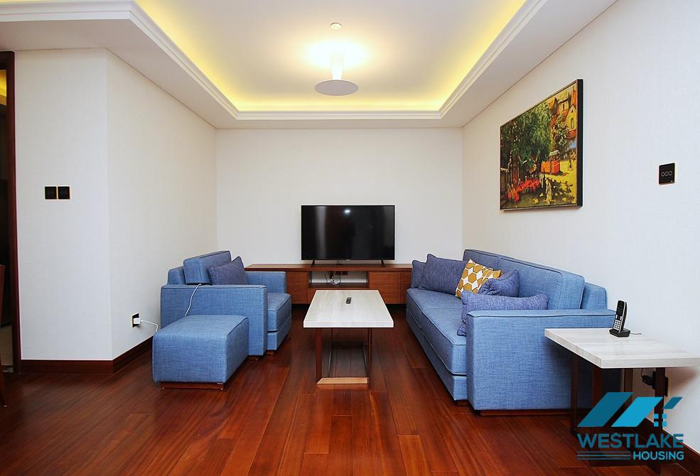 Bright and high quality one bedroom apartment for rent on Truc Bach street, Ba Dinh district, Ha Noi