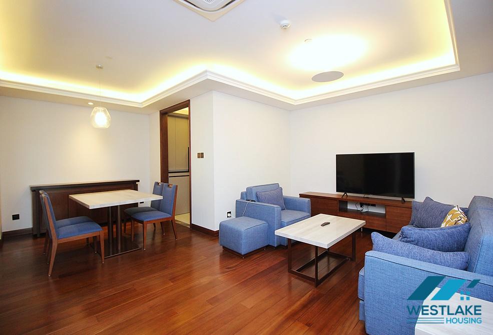 Bright and high quality one bedroom apartment for rent on Truc Bach street, Ba Dinh district, Ha Noi