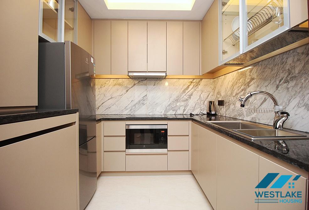 Bright and high quality one bedroom apartment for rent on Truc Bach street, Ba Dinh district, Ha Noi