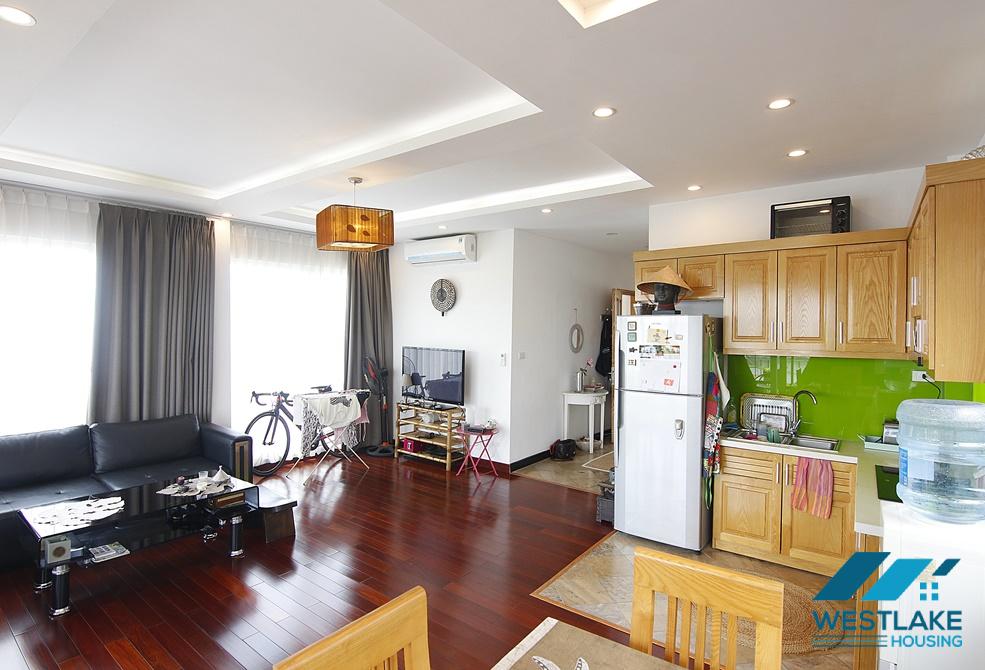 Lake view apartment with big balcony for rent in Truc Bach area, Ba Dinh District