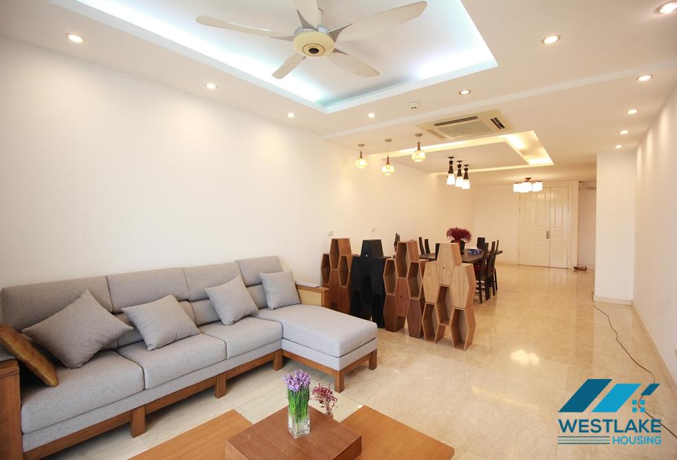 A well-decorated three-bedroom apartment in Ciputra, Tay Ho district