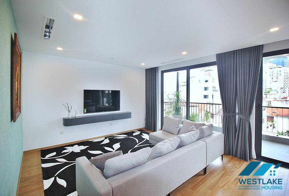 High-end one bedroom apartment with large balcony for rent in Tay Ho, Ha Noi