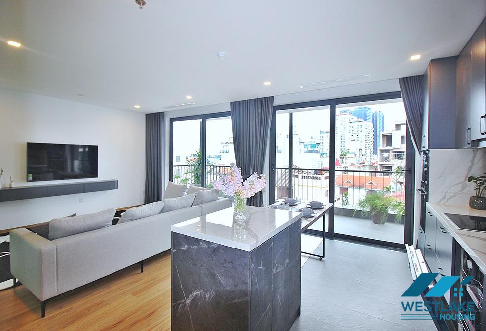 High-end one bedroom apartment with large balcony for rent in Tay Ho, Ha Noi