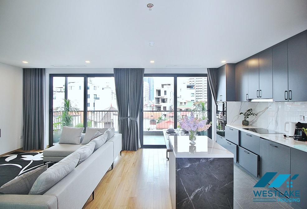 High-end one bedroom apartment with large balcony for rent in Tay Ho, Ha Noi